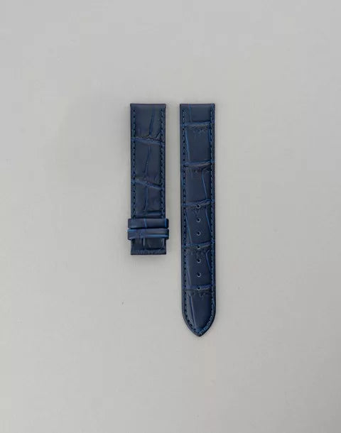 Bracelet Cuir Bleu 22mm