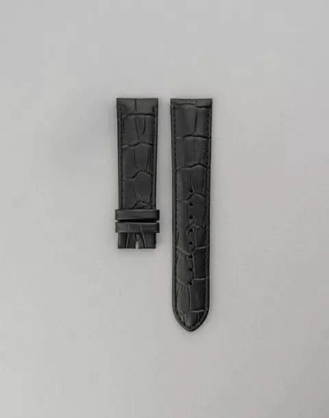 Bracelet Cuir Noir 22mm