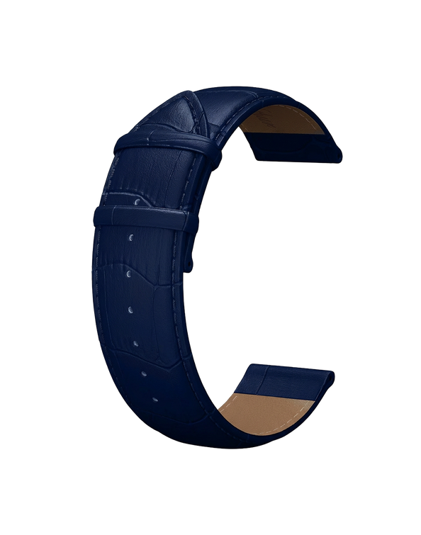 Bracelet Cuir Bleu 20mm