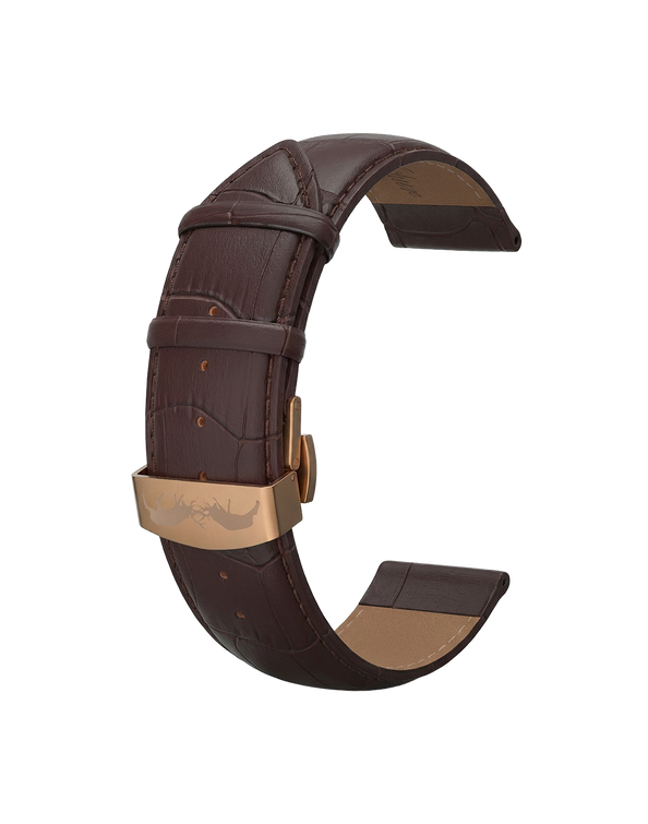 Blue Leather Strap 20mm