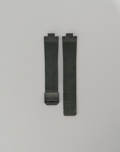 black Milanese mesh strap...