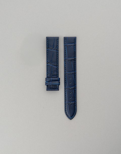 22mm blue leather strap