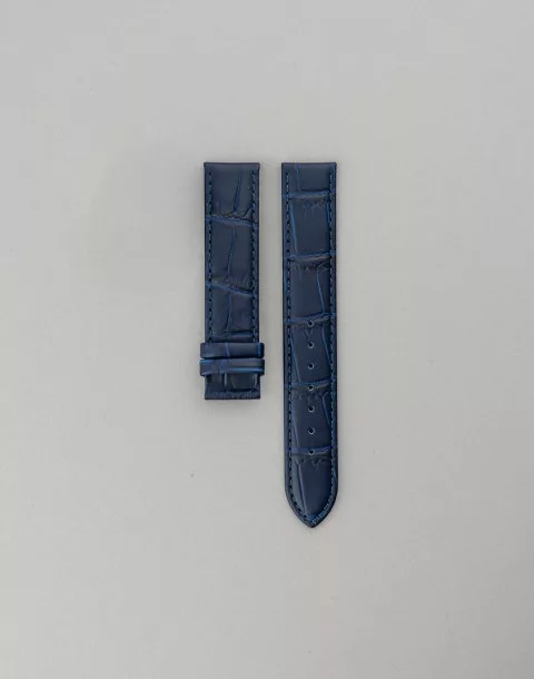 18mm blue leather strap