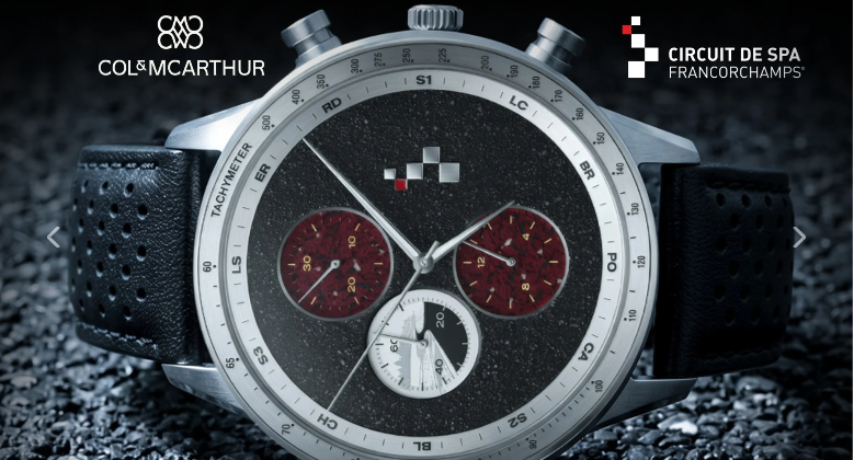 <p>Spa-Francorchamps au poignet : des fragments du légendaire circuit dans une montre !</p>