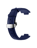 Blauwe leren armband Hallyday2017