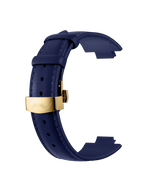 Blauwe leren armband Hallyday2017