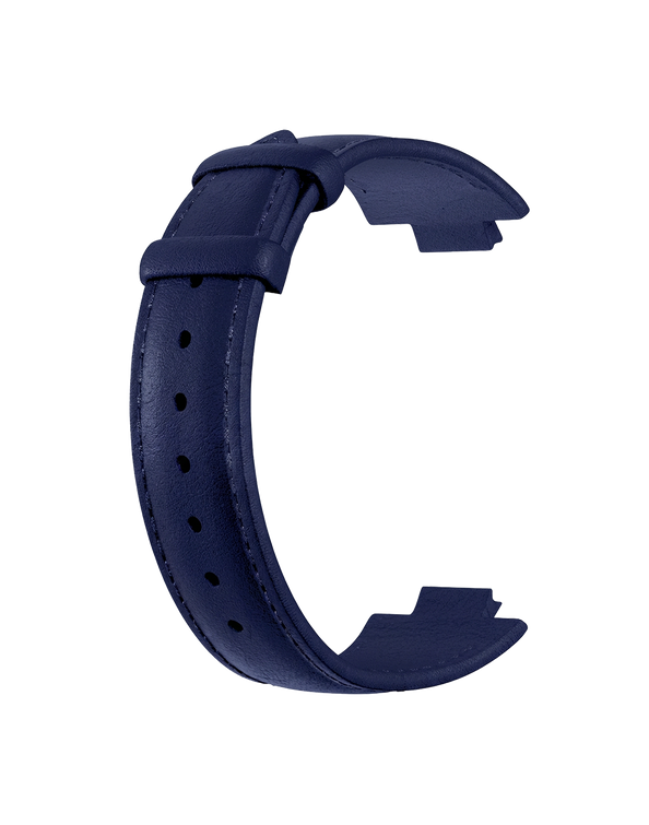 Blauwe leren armband Hallyday2017