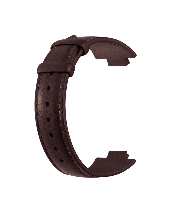 Bruine leren armband Hallyday2017