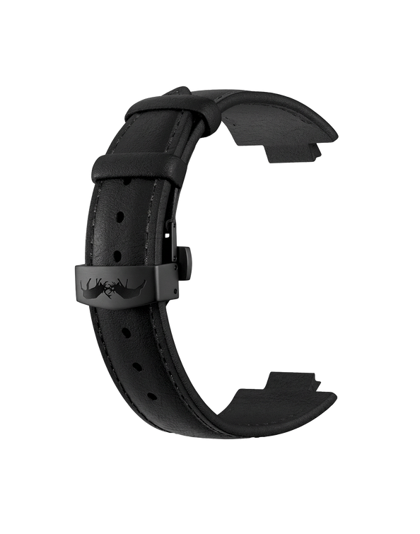 Bracelet Cuir Noir Hallyday2017