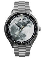 montre lune meteorite quartz mouvement suisse bracelet acier hommage a apollo 11 et a l exploration spatiale
