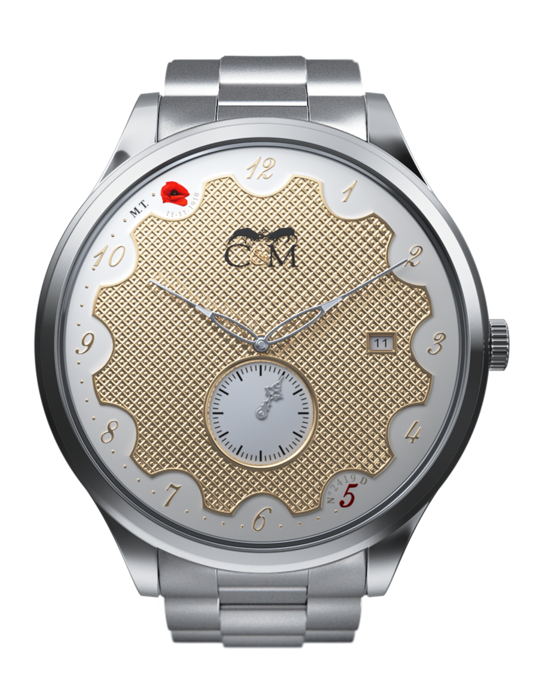 Stainless Steel Avis Montre Lunar 1969 Mac Arthur Montre Lunar