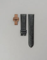 Bracelet Cuir Noir 22mm