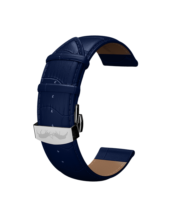 Bracelet Cuir Bleu 18mm