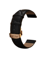 Bracelet Cuir Noir 20mm