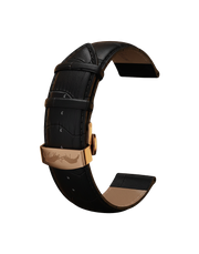 Bracelet Cuir Noir 20mm