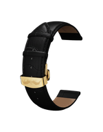 Bracelet Cuir Noir 22mm