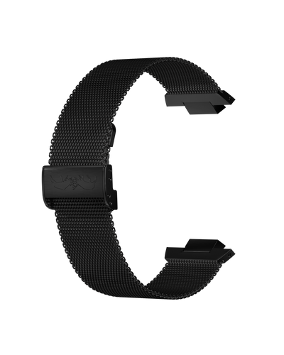 Bracelet Mailles Milanaises Noir Hallyday2017 Lady