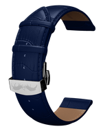 Bracelet Cuir Bleu 18mm