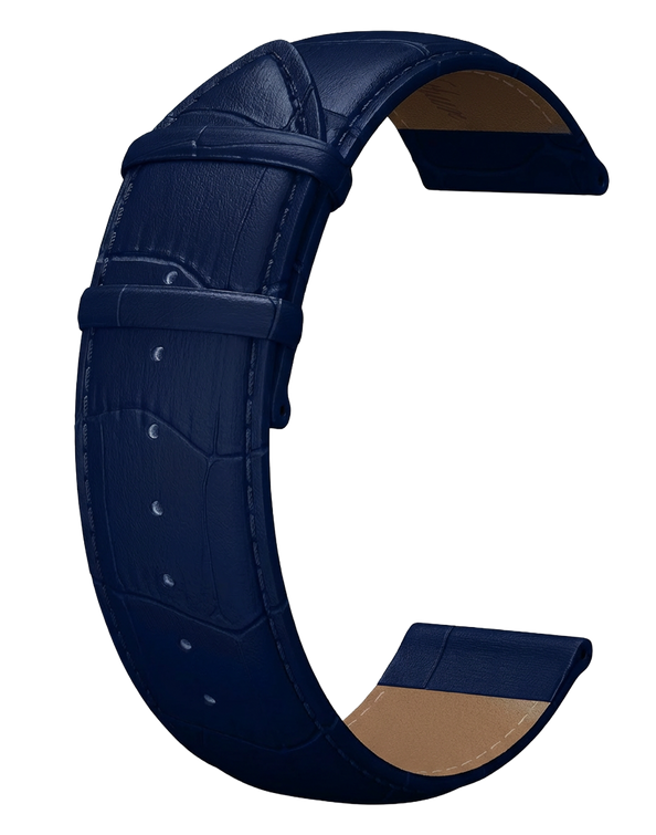 Bracelet Cuir Bleu 18mm