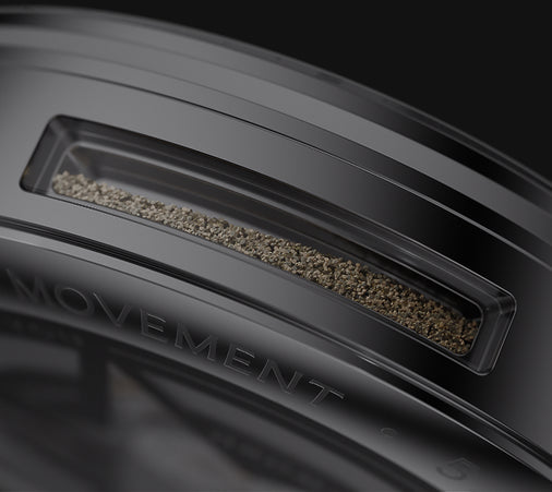 Encapsulated sand from Normandy beaches, with the permission of the Hermanville-sur-Mer Town Hall