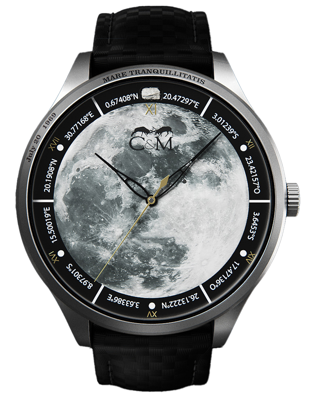 Montre Lunar 1969 Quartz Carbone